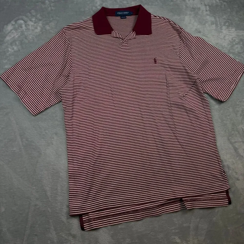 Ralph-lauren Men's Red and Burgundy Polo-shirts